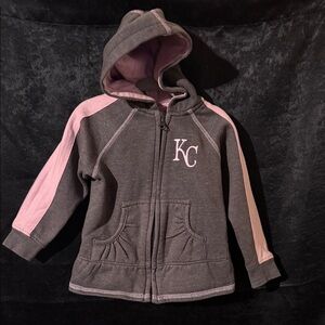 Kids Gray and Pink Hoodie 2T